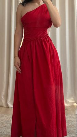 Abercrombie & Fitch One-Shoulder Cutout Maxi Dress