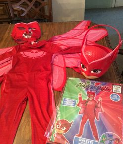 Owlette costume and trick or treat basket