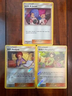 Pokemon Hidden Fates Trainer Holo & Reverse Holo Lot of 3! NM/M PACK FRESH 💎