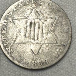 1858 Three-Cent Piece