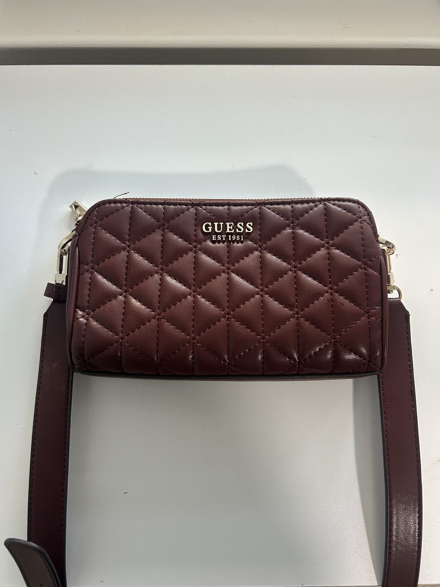 Guess Kori Status Crossbody Burgundy