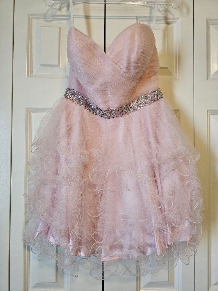 Pink Homecoming Prom Formal Dress - Medium