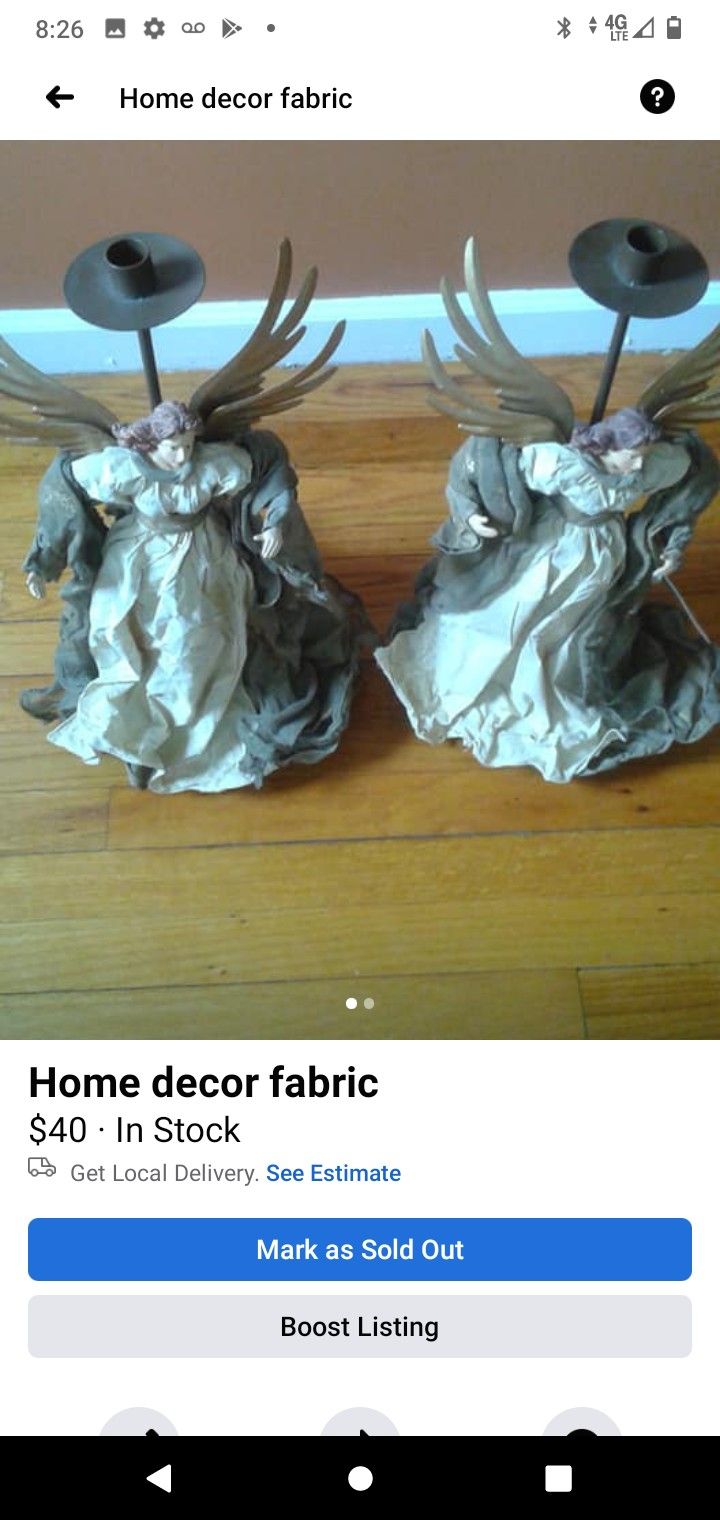 Beautiful Fabric Candle Holders