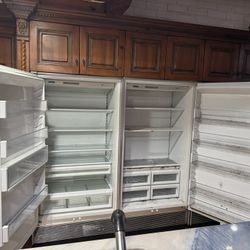 Subzero  2 Refrigerators And 1 Freezer 