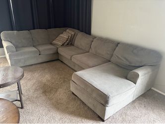 Gray Sectional Sofa with Chaise