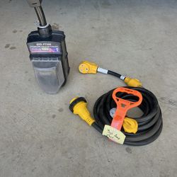 RV EMS EMS-PT50X Portable RV 50-Amp EMS with 25 extensión cord and 1- adapter  