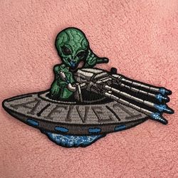alien area 51 iron on patch (shipping only )
