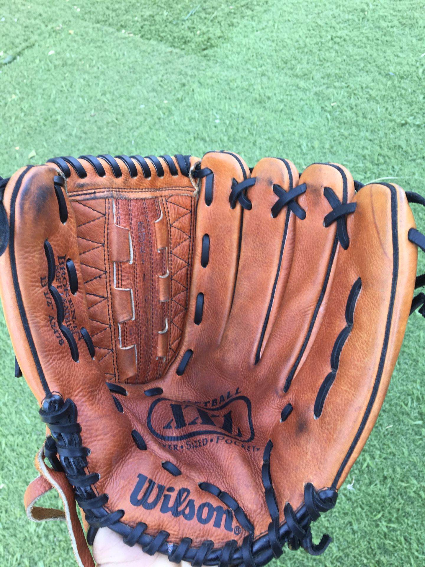 Wilson XXL Softball Glove Leather.