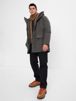 GAP Men’s Insulated Hooded Parka – Navy Blue – Size S