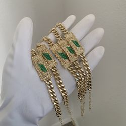 Gold Filled San Judas Bracelet 