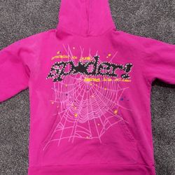 Pink Spider Hoodie Size Medium 