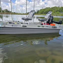 10 Ft Pelican Bass Boat with Mercury 4 Stroke 6 HP Motor