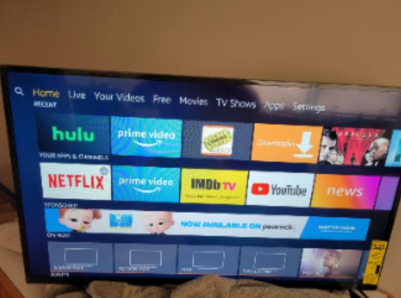 Toshiba 43 Inch LCD UHD Fire TV Msrp 349 Asking 70 Or Best Offer Can Deliver.