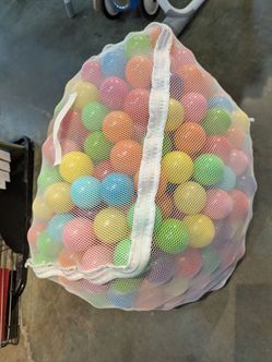 Large Bag of Ball pit balls colors rainbow