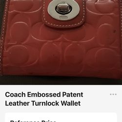 Coach wallet red