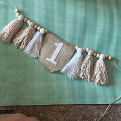 1st Birthday High Chair Banner 