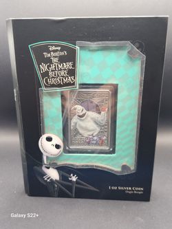 THE NIGHTMARE BEFORE CHRISTMAS - OOGIE BOOGIE - 1 OZ SILVER NIUE 2021