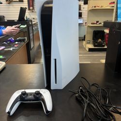 Sony PS5 Disc Version with Controller and Cords 