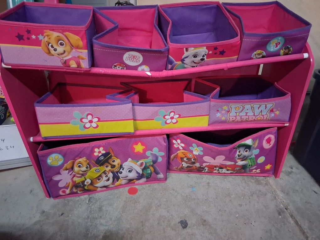 Free Paw Patrol Toy Organizer