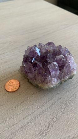 Amethyst cluster crystal