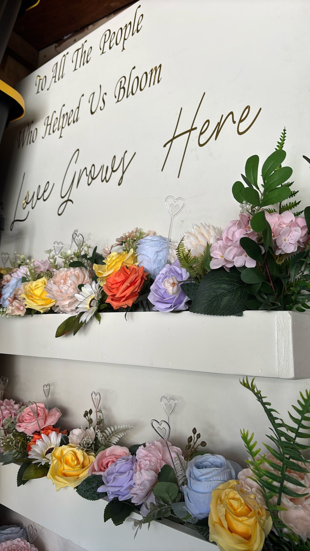 Arch Backdrops With Shelves