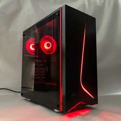 🚨 THE RED REAPER Gaming PC 🚨 i7-7700K + GTX 1660 Super | 16GB RAM | SSD + HDD | 1080p Ready
