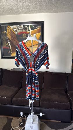 Striped mini dress