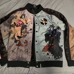 Atsuko x Crunchyroll Samurai Champloo Satin Bomber Jacket Size S New