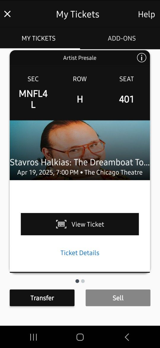 Stavros Halkias Tickets