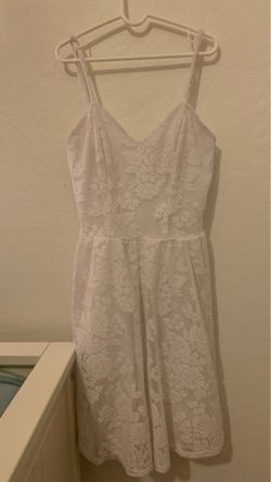 White flower dress