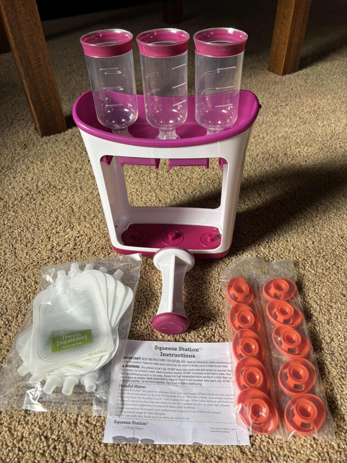 Baby food maker & pouch filler