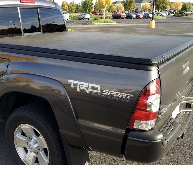 (NEW) Tri-Fold Tonneau Cover 2005-2015  Toyota Tacoma 5FT (Double Cab) Black