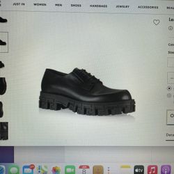 Versace Leather Greca Oxfords 