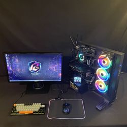 Gaming PC Open Air Case - i7-9700k RX 6600 XT