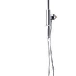 PULSE ShowerSpas 1052-CH Aquarius Shower System with 8" Rain Showerhead and Magnetic Attached Hand Shower with On/Off, Polished Chrome
