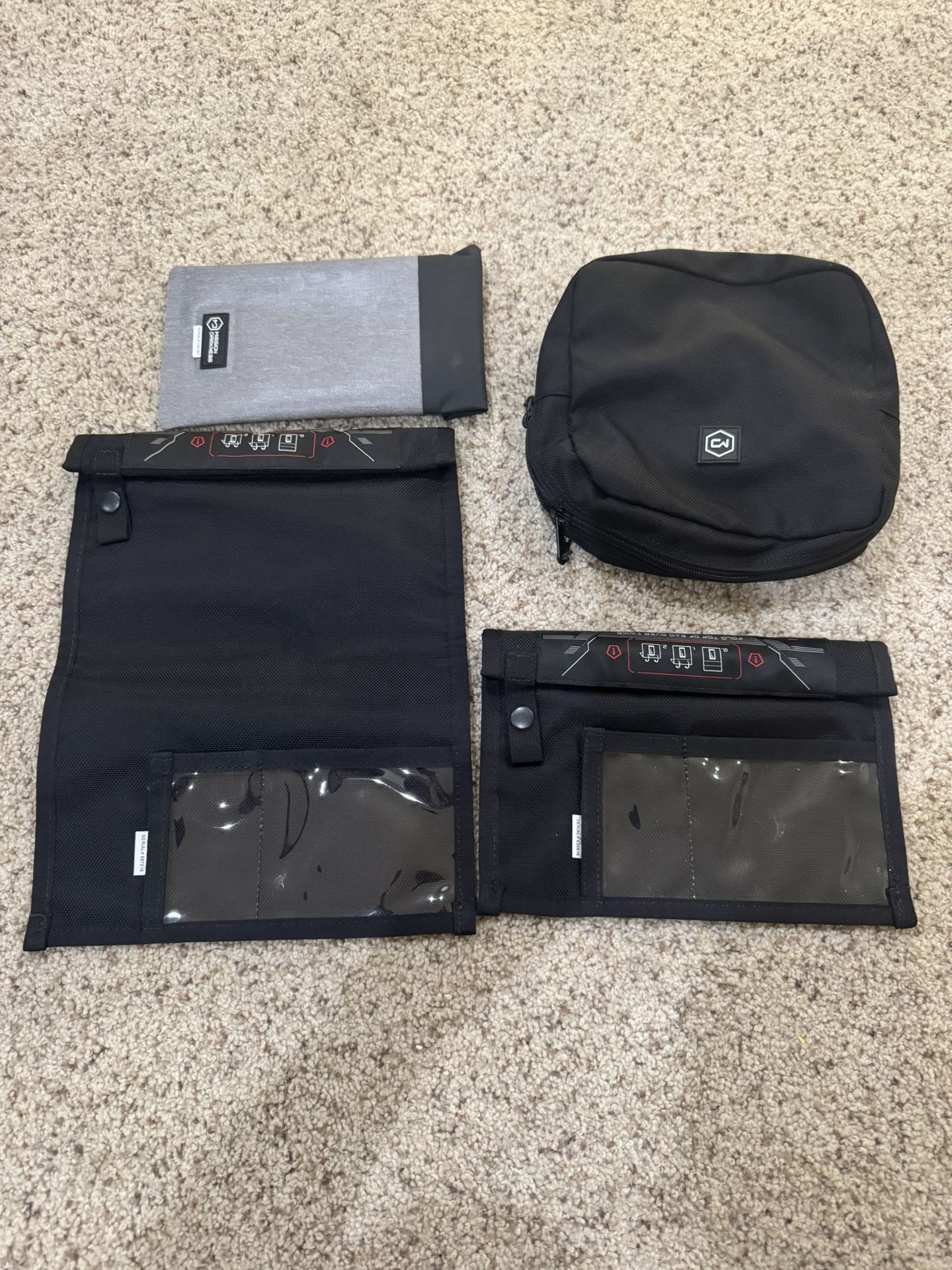 Mission Darkness Faraday Bags for Tablet and Phones