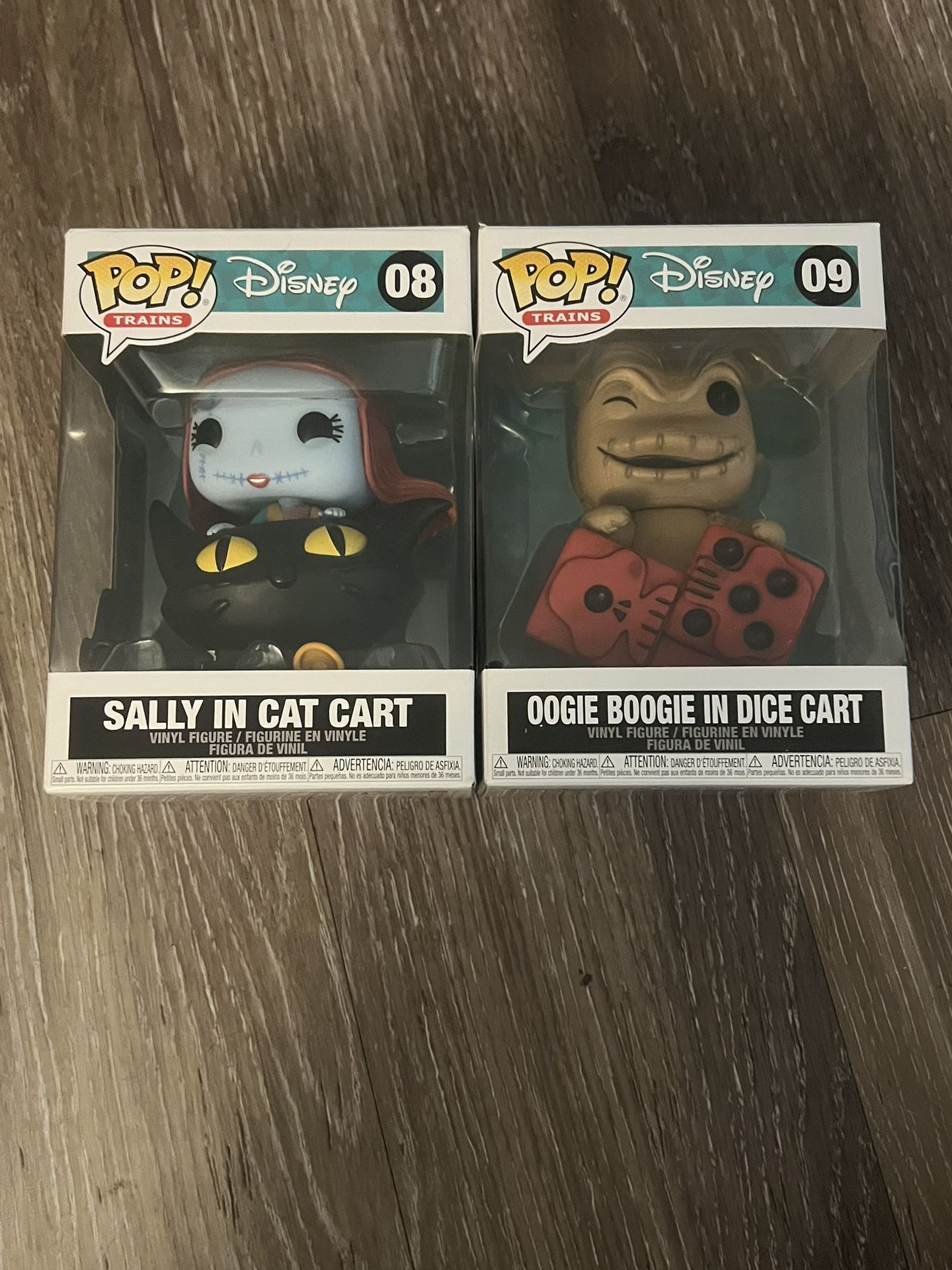 Sally and Oogie Boogie in Carts Funko