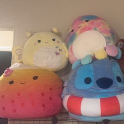 8 Giant Squishmallows 