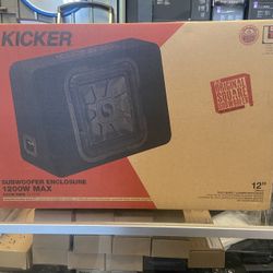Kicker 12 Inch Subwoofer Enclosure Speaker