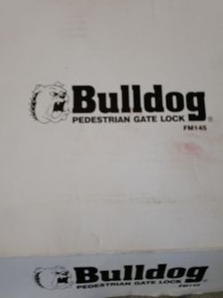 BULLDOG,/ PEDESTRIAN GATE LOCK