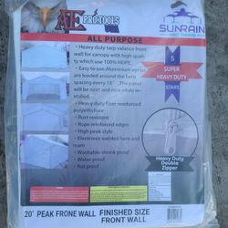 20ft Super Heavy Duty White Front Peak