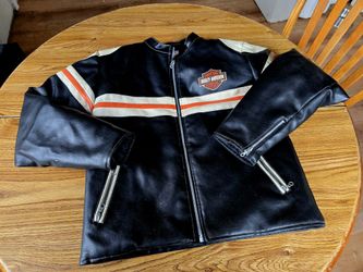 Women's large harley davison jacket Faux Leather