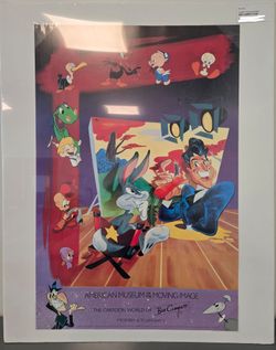 1989 BOB CLAMPETT American Mueseum of the Moving Image Event Poster Bugs Bunny