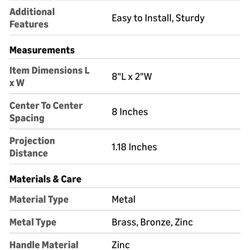 khtumeware 10 Pack 8 Inch(203mm) Champagne Bronze Kitchen Cabinet Handles Warm Brass Cabinet Pulls Gold Kitchen Cabinet Hardware for Cupboard Drawer P