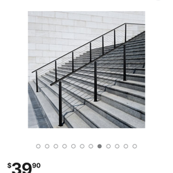 VEVOR Cable Railing Post, 36×2×2 Inch Stair Railing Post, with Pre-Drilled 30° Angled Holes, Stainless Steel Cable Rail Post with Horizontal and Curve