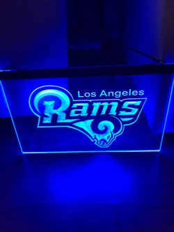 LOS ANGELES RAMS LED NEON LIGHT SIGN 8x12