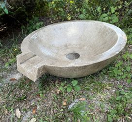 Pool Water Feature Bowl Fountain Or Planter, Sink, Etc.  27” Round