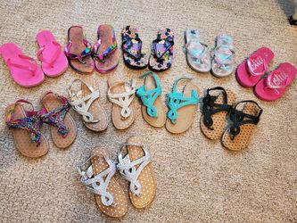 Girls size 13 sandal lot