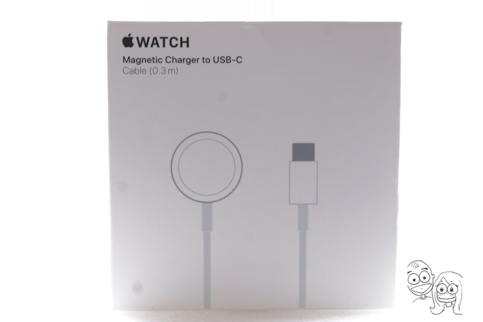 Original Apple Watch Magnetic Charger to USB-C Cable 0.3m (MU9K2AM/A) - White