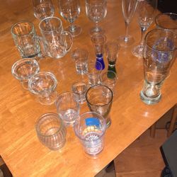 Set Of 20 Mismatched Glasses 